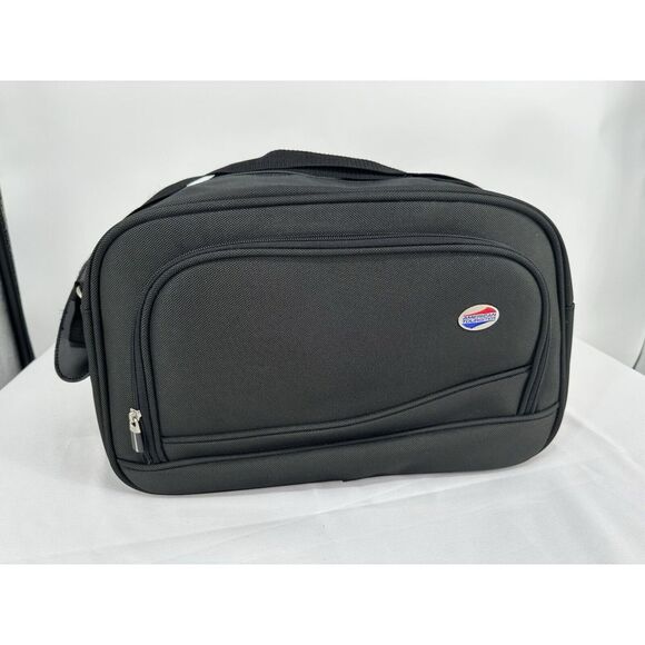 American Tourister Handbags - American Tourister Black Carry‎ On Bag with Shoulder Strap 15X10 Collapsible